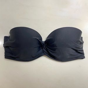 Black Bandeau Swim Top
